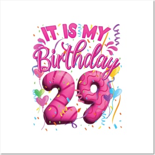 Fabulous 29th Birthday Design - For Women Posters and Art